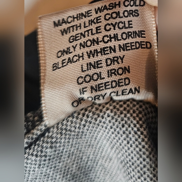 Philosophy Womens Black And White Plaid Straight Leg Button Up Pants Size 10 - Picture 6 of 12